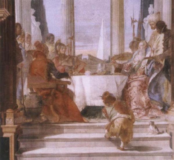 Giambattista Tiepolo The banquet of the Klleopatra China oil painting art